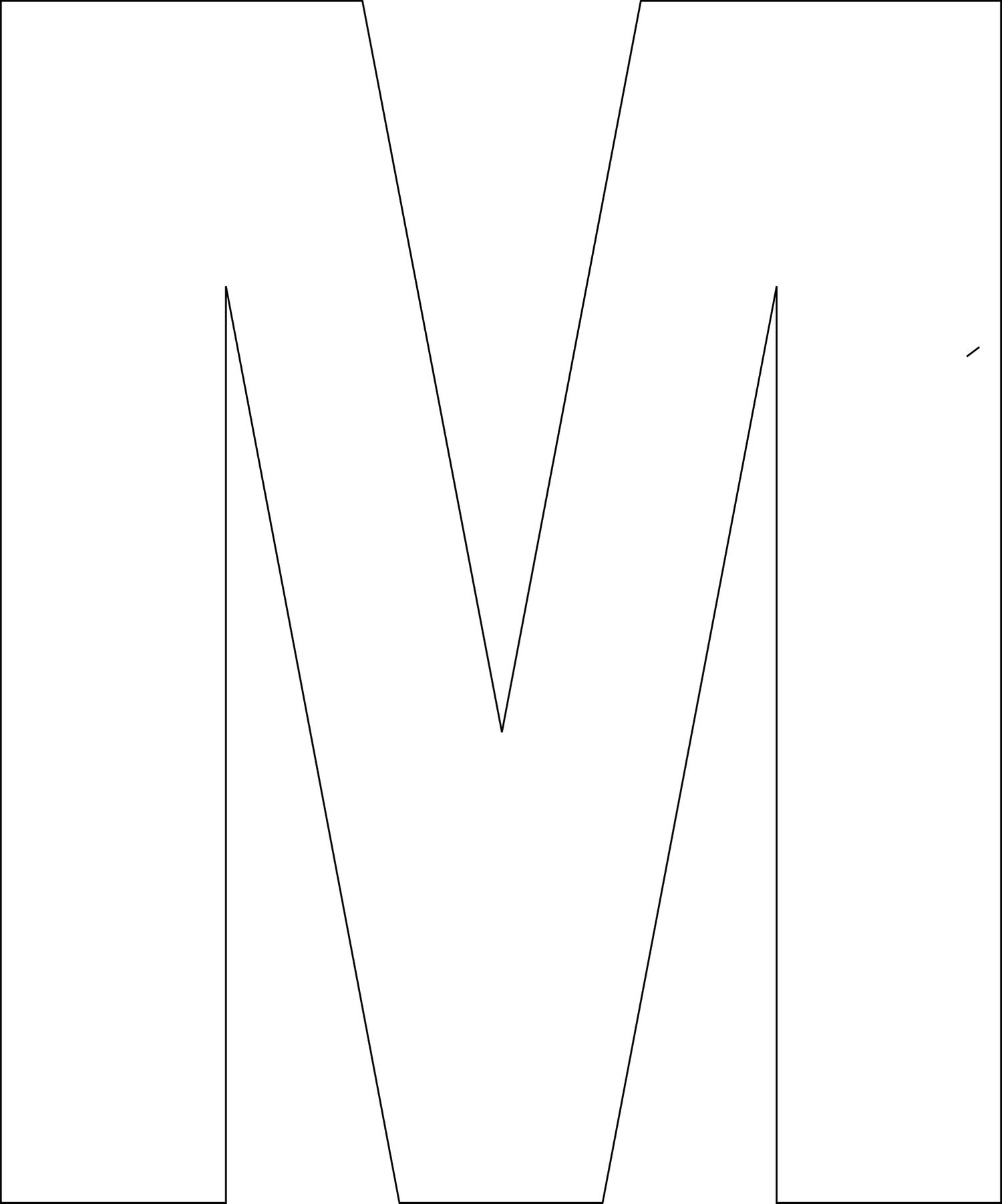 Free Printable Letters Template Uppercase Alphabet