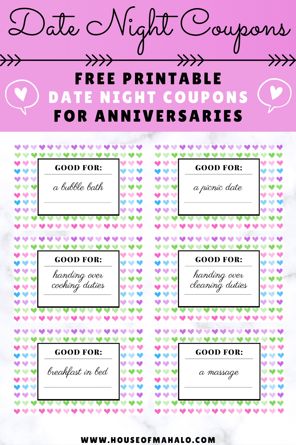 Free Printable Love Coupons Date Night Coupons
