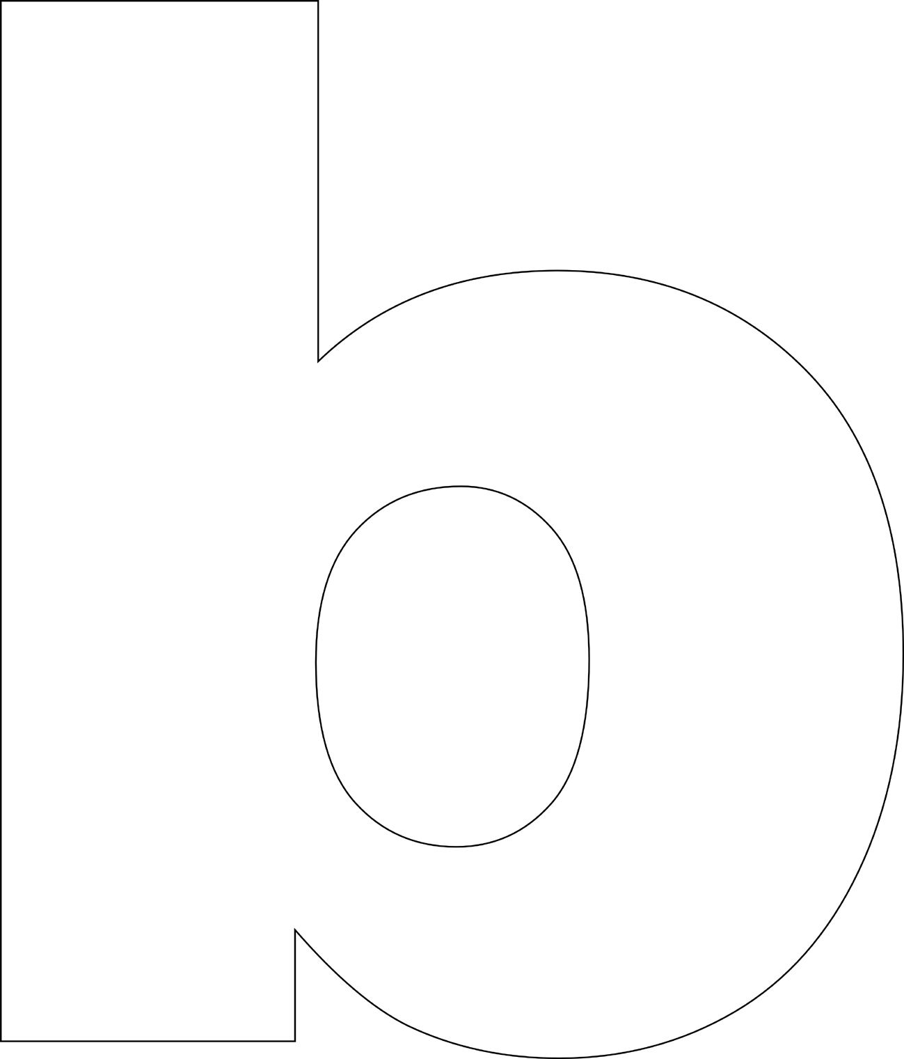 Free Printable Lower Case Alphabet Letter Template