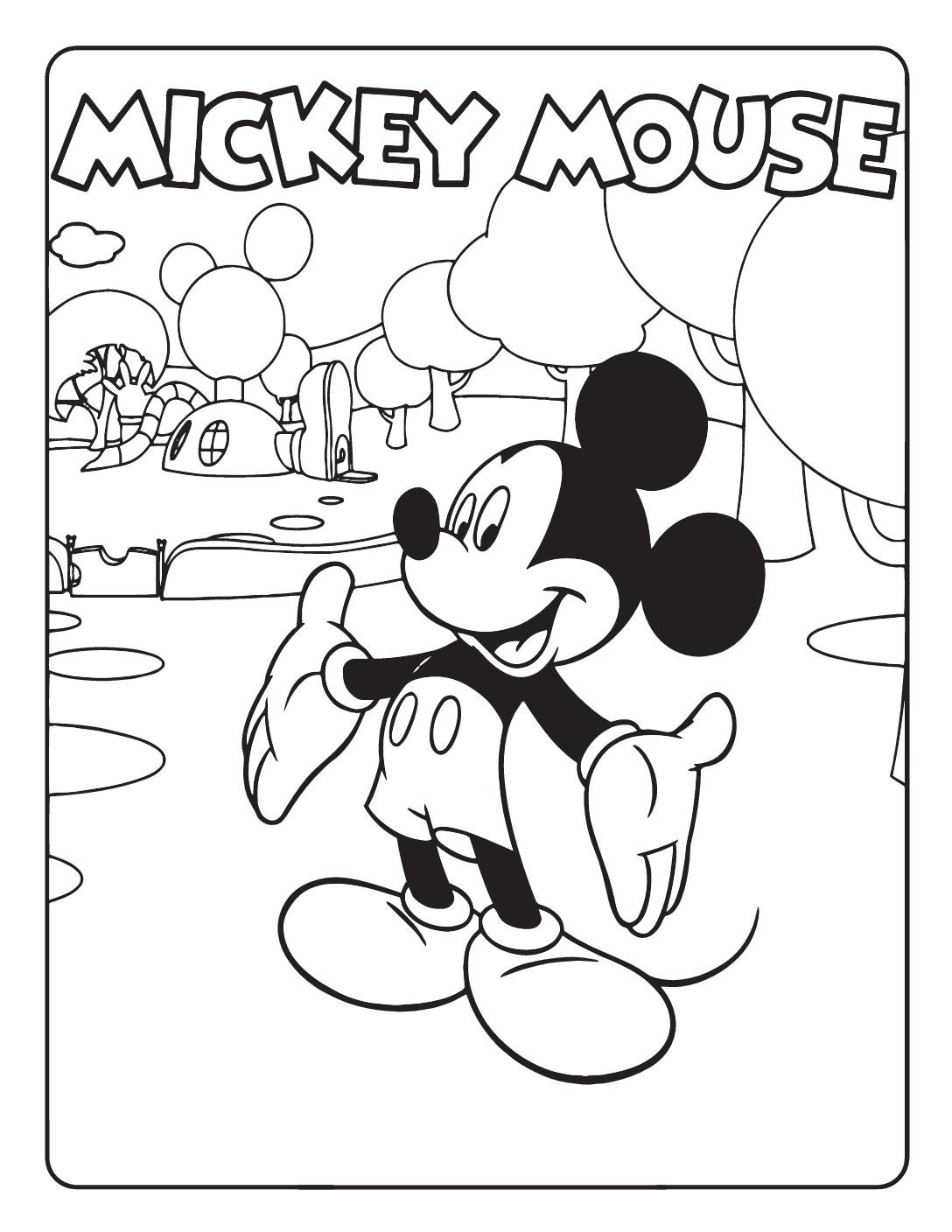 Free Printable Mickey Mouse Coloring Pages And More Lil Shannie