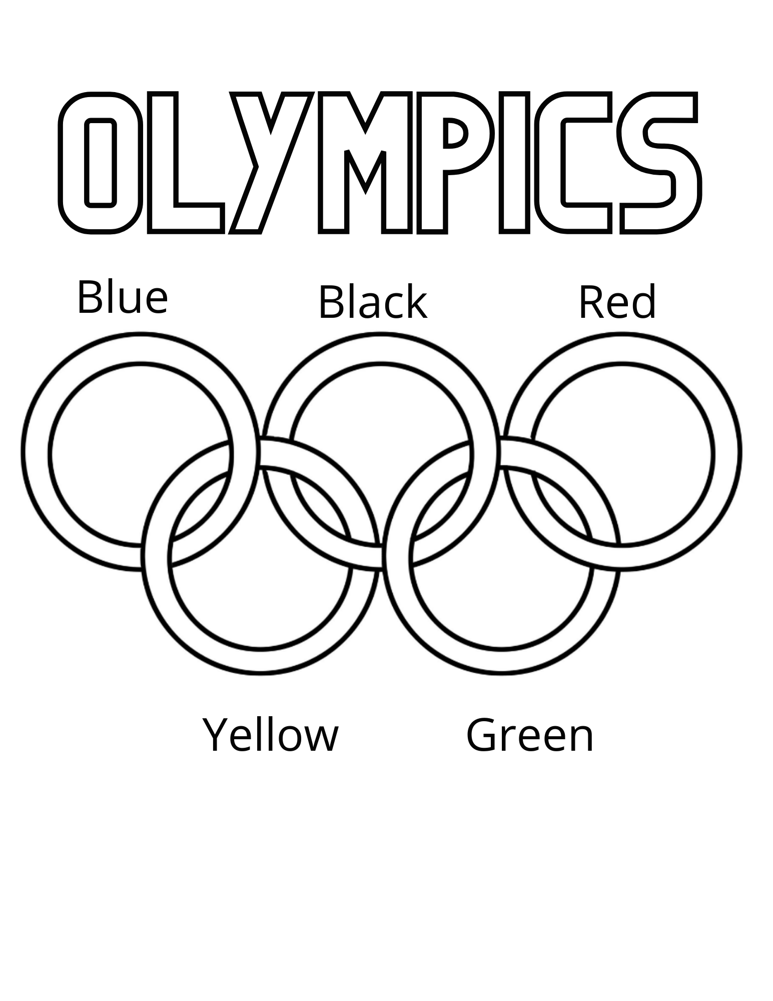 Free Printable Winter Olympics Worksheets