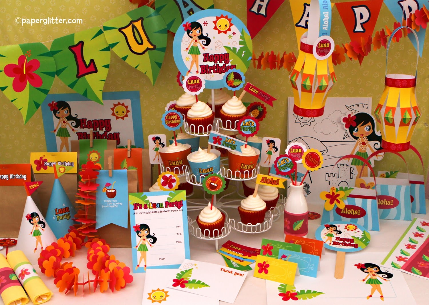 Free Printable Party Printable Kawaii Paper Crafts Kids Crafts Stationery Printable FREE Let s Party Cupcake Circles