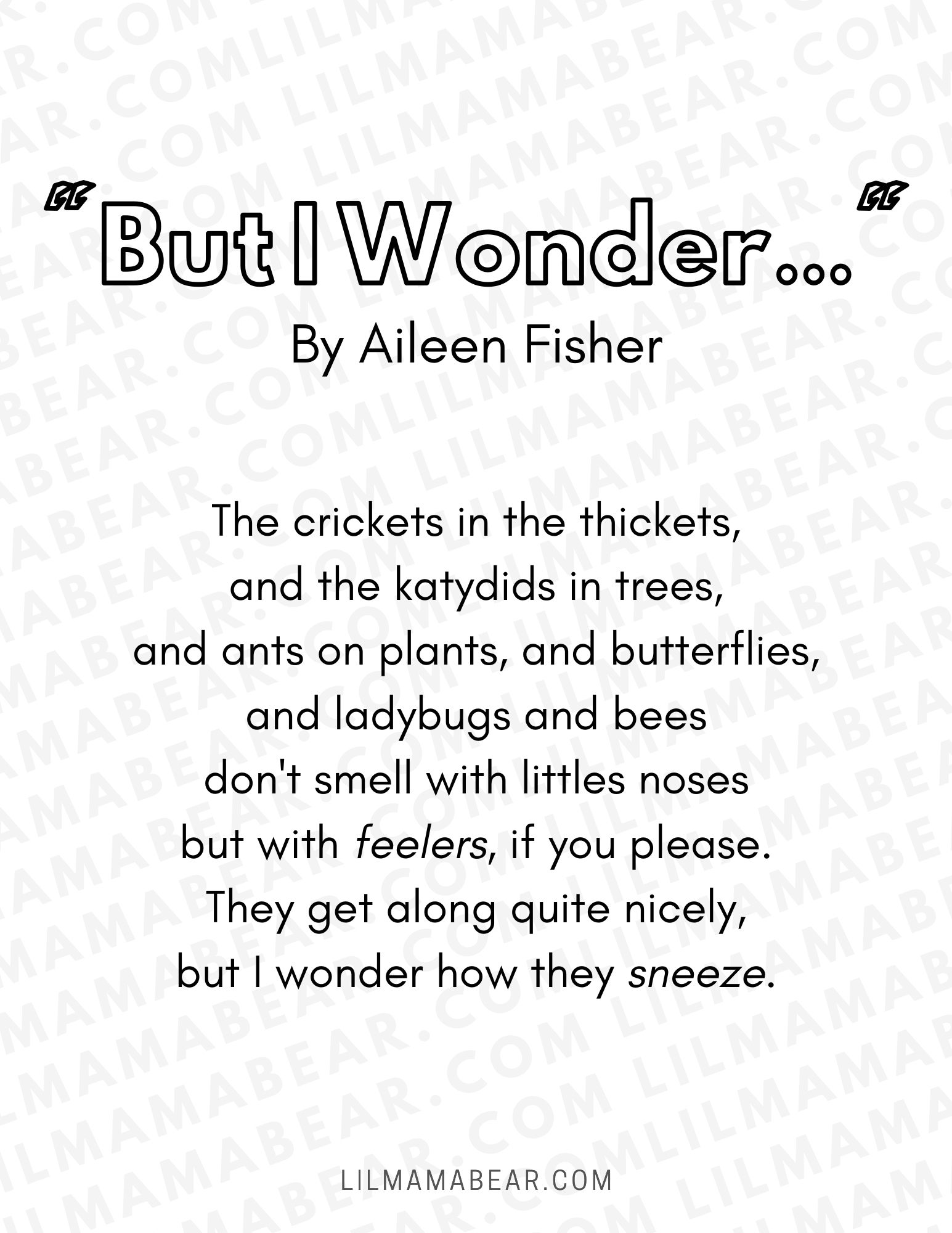 Free Printable Worksheets On Poetry