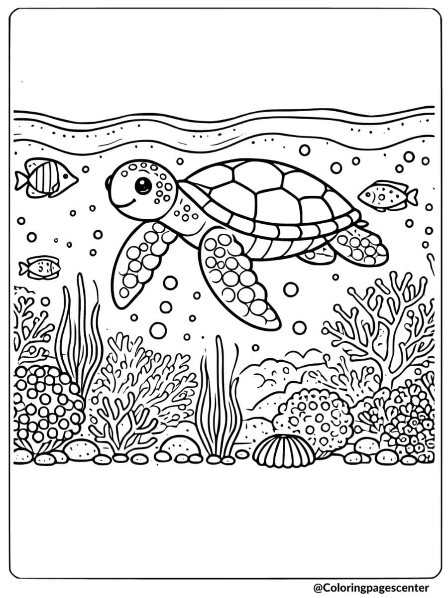 Free Printable Sea Turtle Coloring Pages