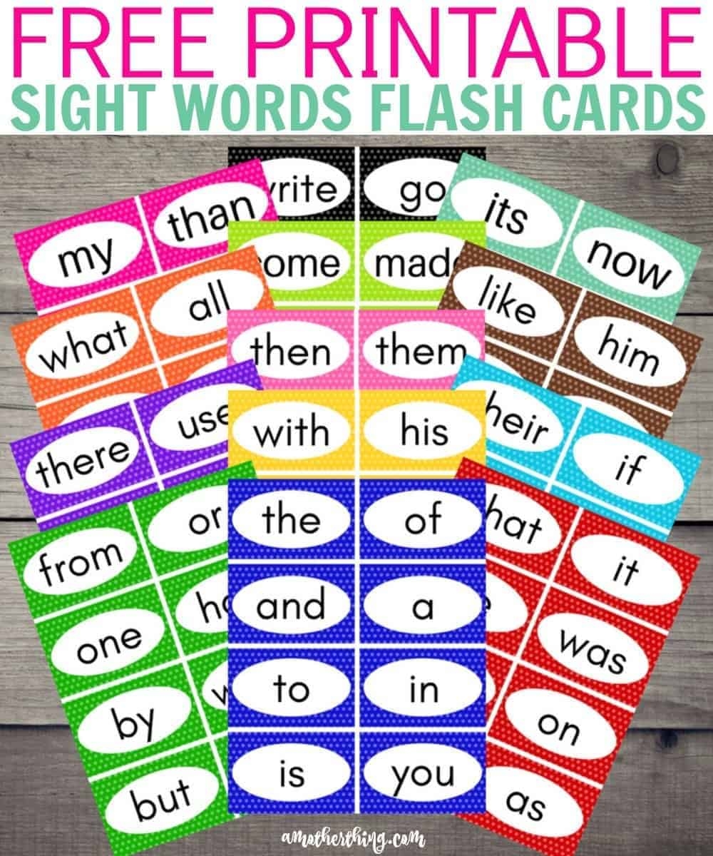 Free Printable Flash Cards