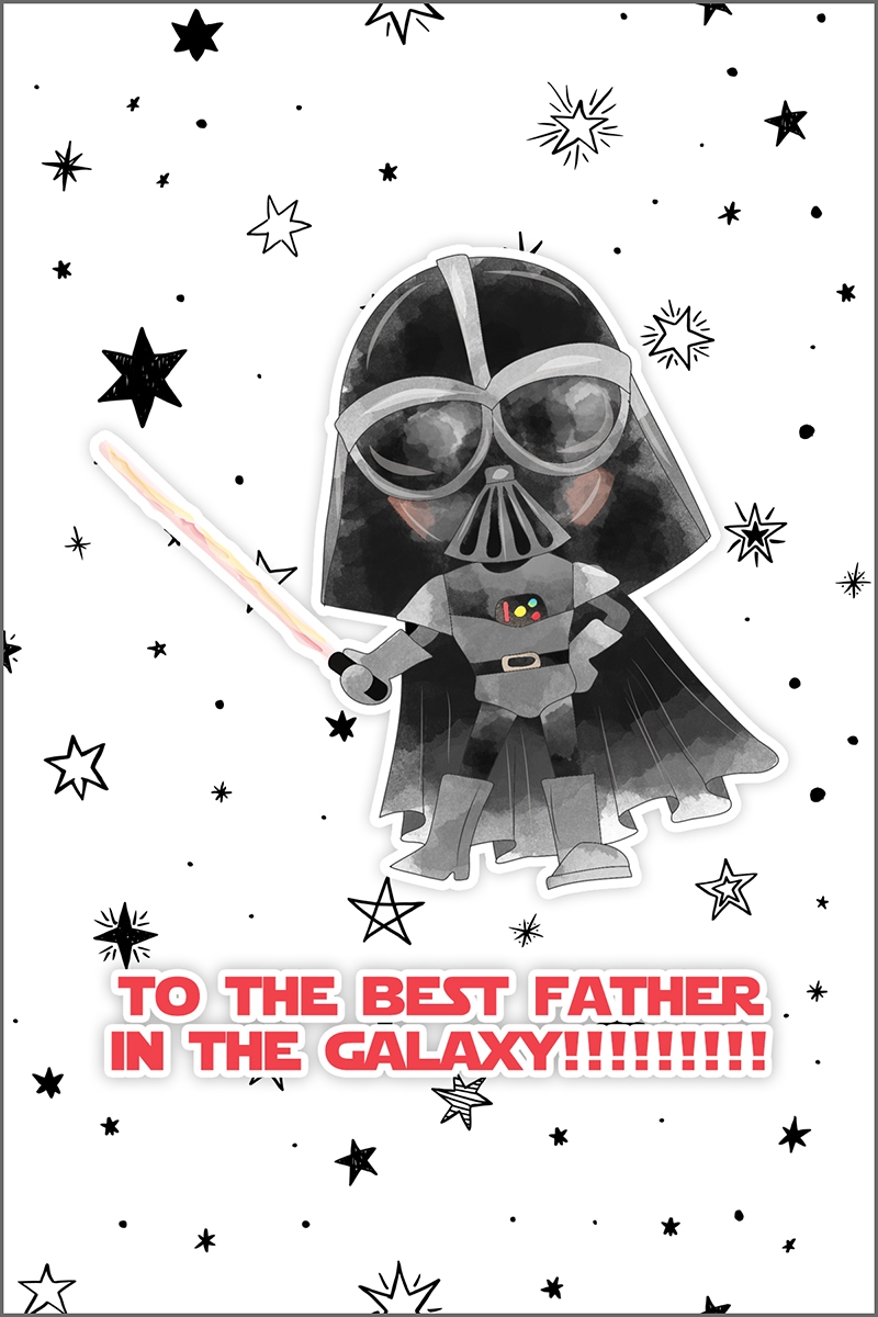 Free Printable Star Wars Father s Day Cards The Cottage Market