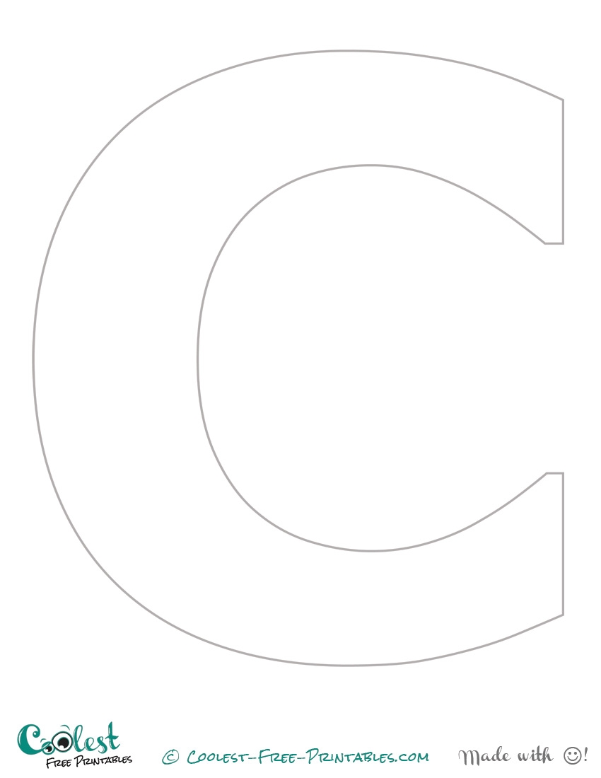 Free Printable Large Alphabet Letters