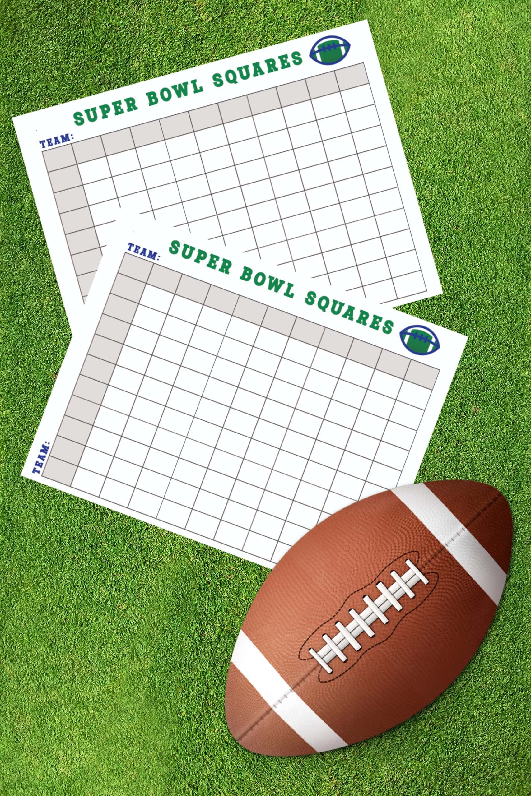 Free Printable Super Bowl Squares Template