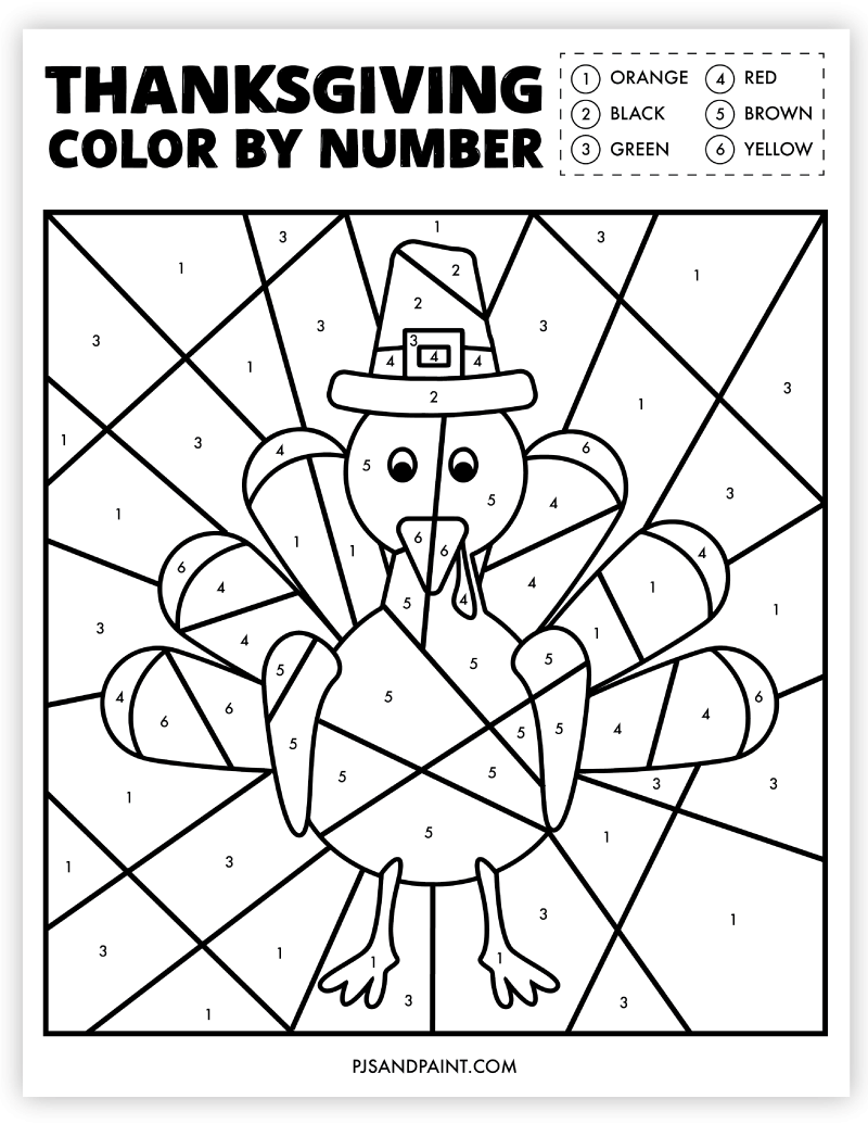 Free Printable Thanksgiving Coloring Pictures