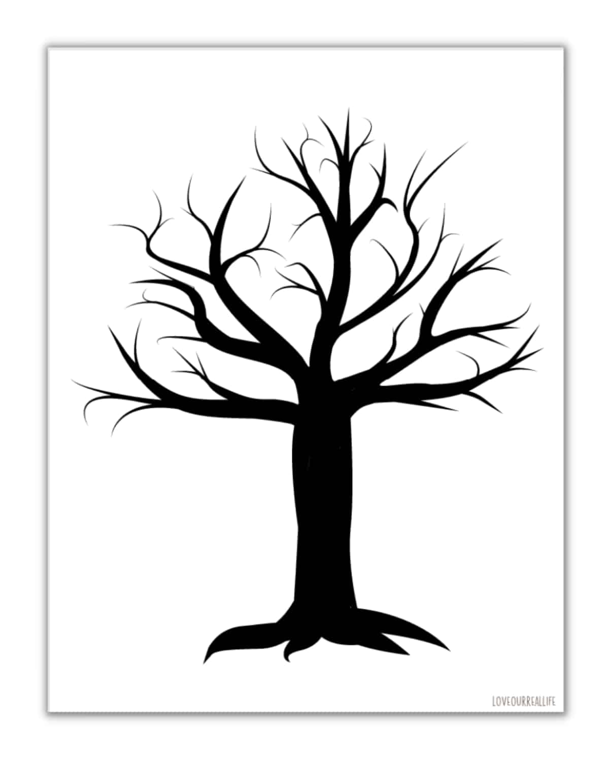 Free Tree Stencil Printable