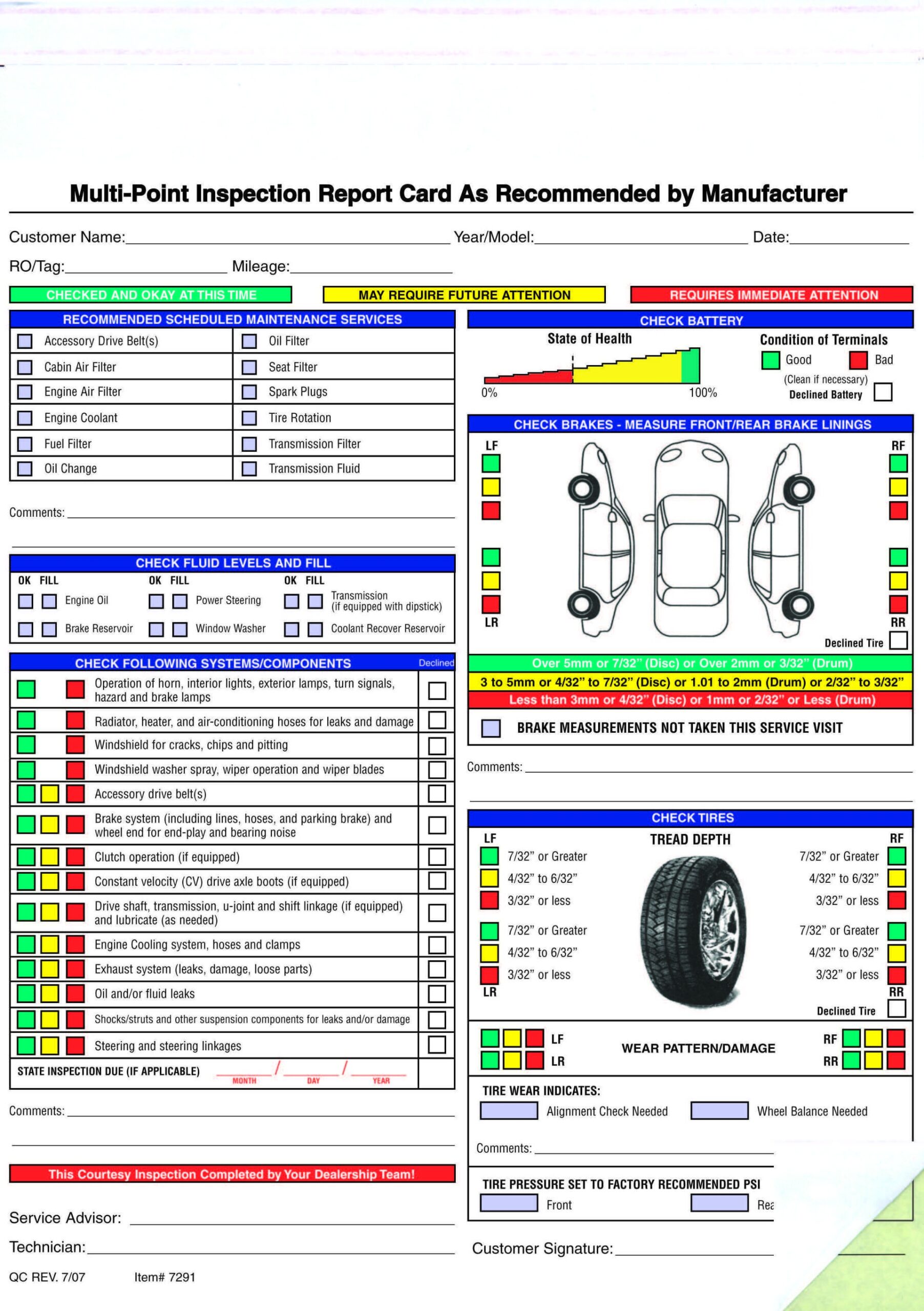 Free Printable Vehicle Inspection Form FREE DOWNLOAD Printable Templates Lab