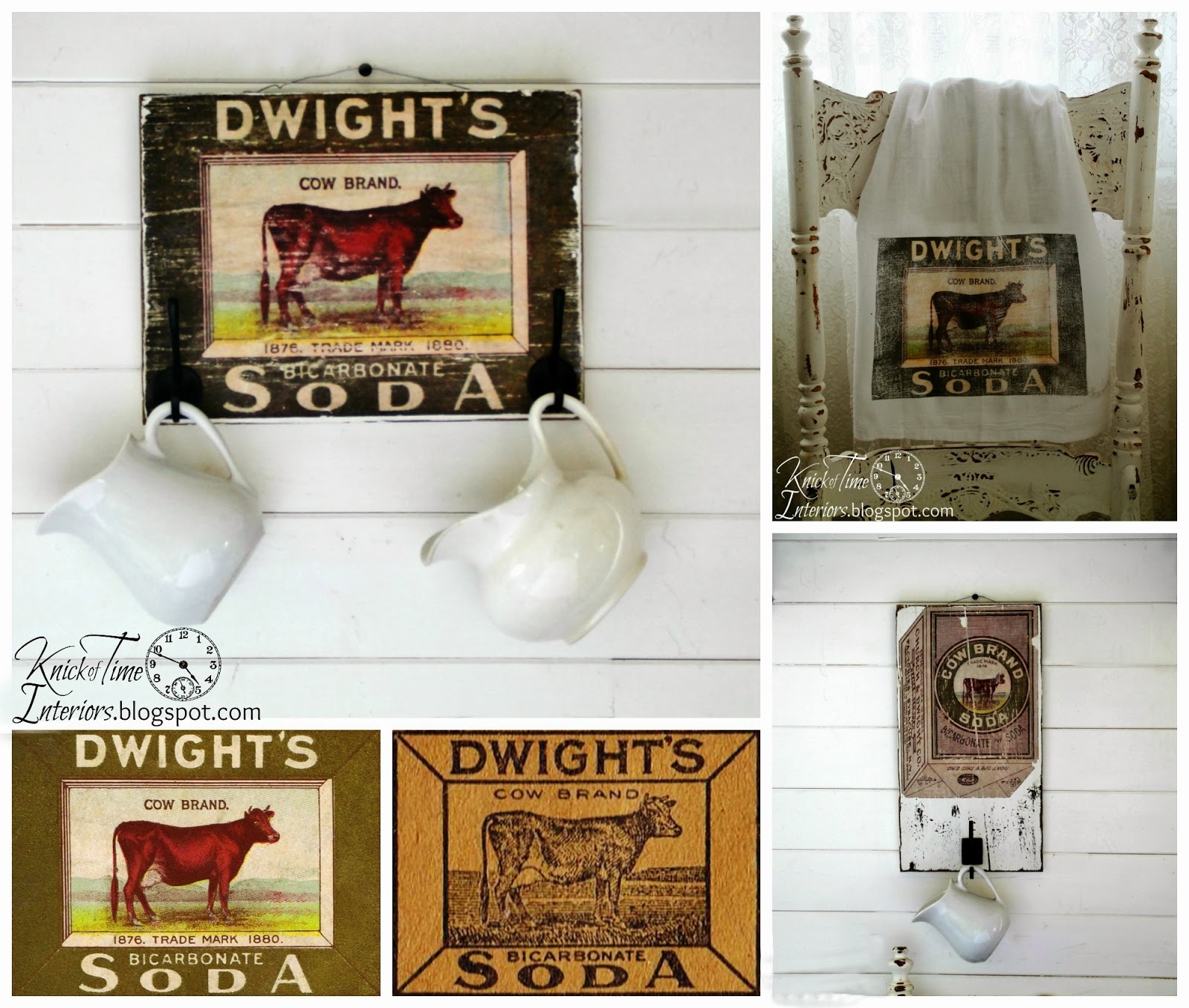 Free Printables Antique Cow Image Advertisement Transfer Projects Knick Of Time