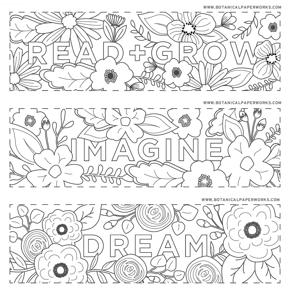 Free Small Bookmark Printables