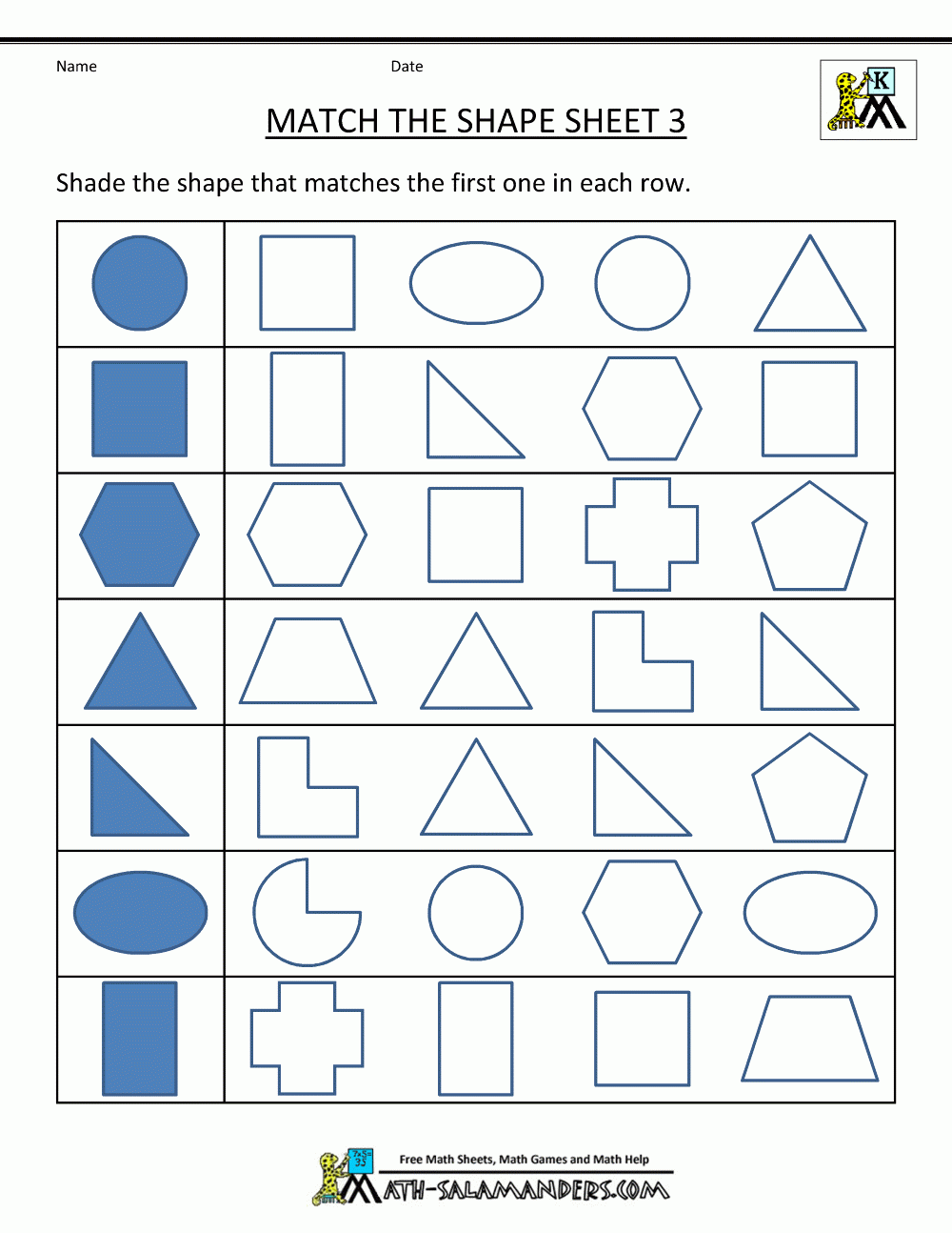 Free Printable Worksheets For Kindergarten