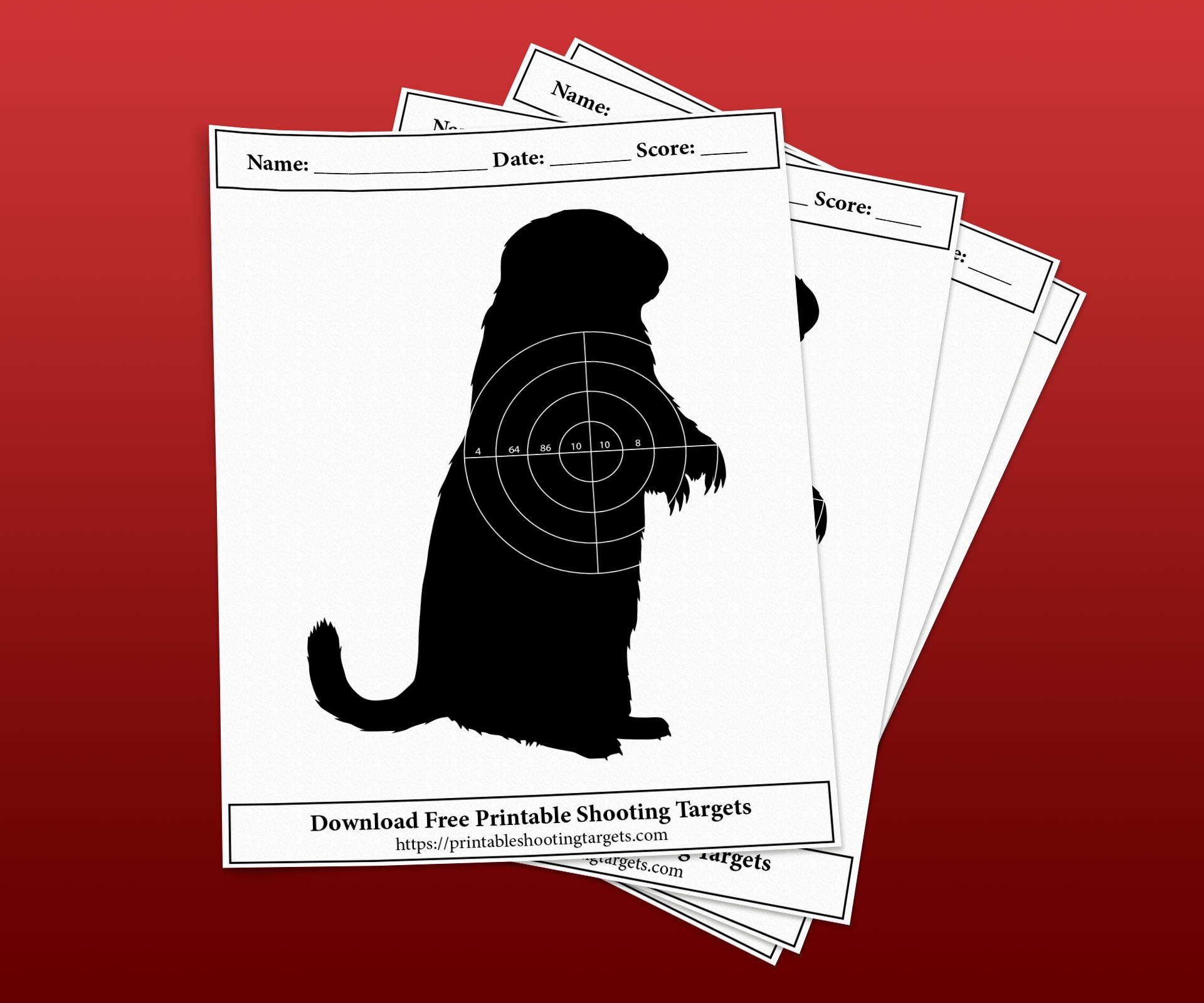 Free Squirrel Shooting Targets Printable Shooting Targets