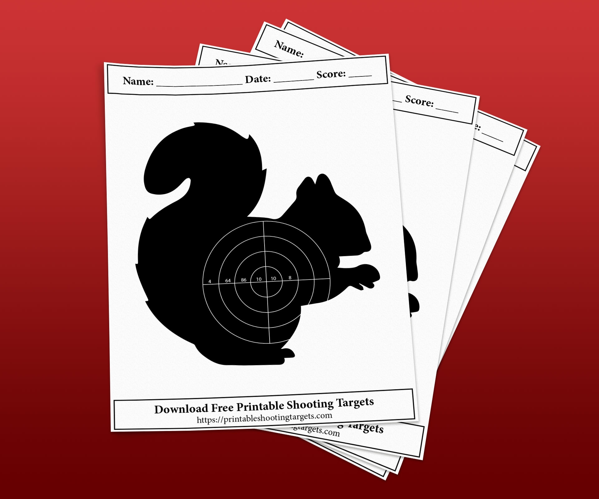 Free Squirrel Shooting Targets Printable Shooting Targets