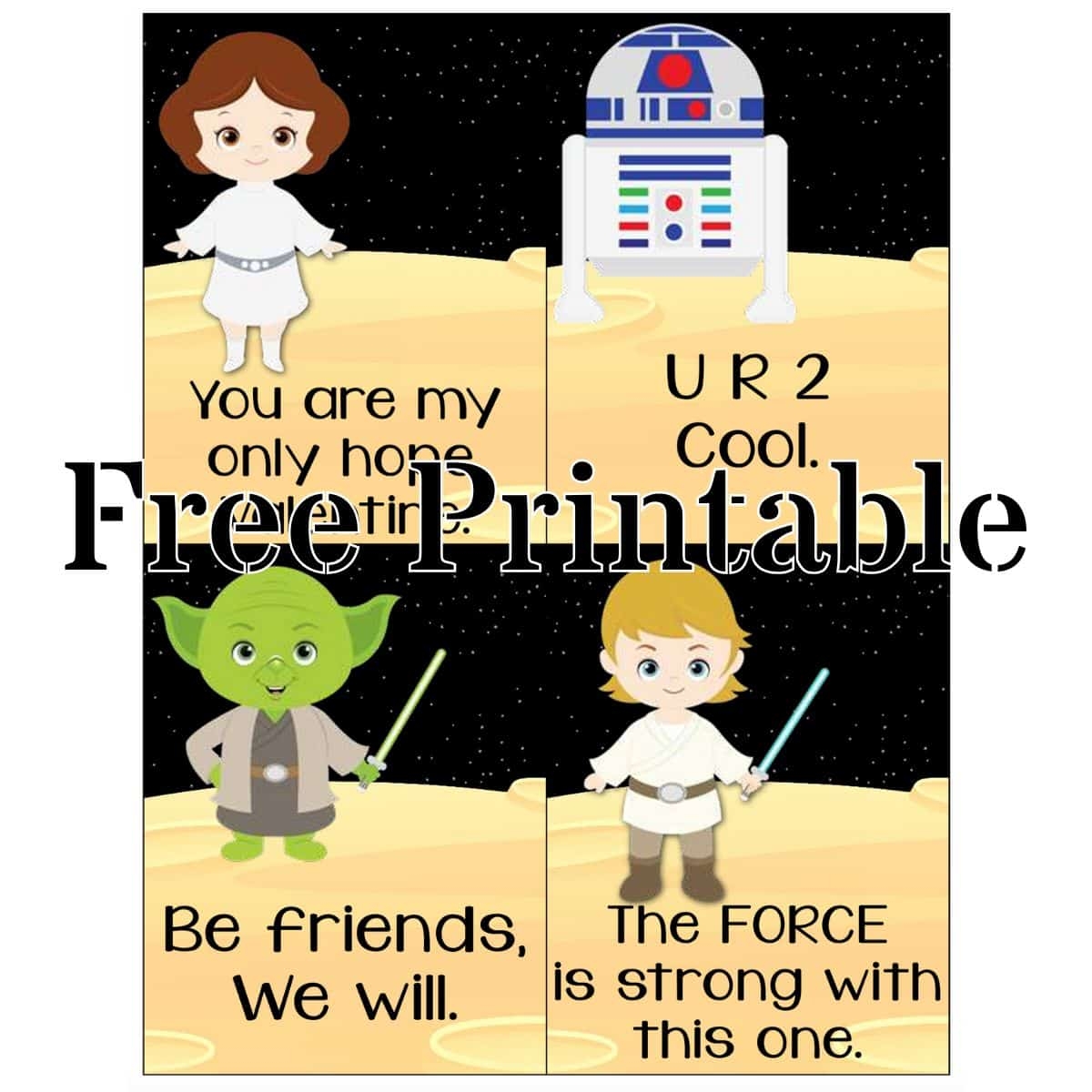 Free Printable Star Wars Cards