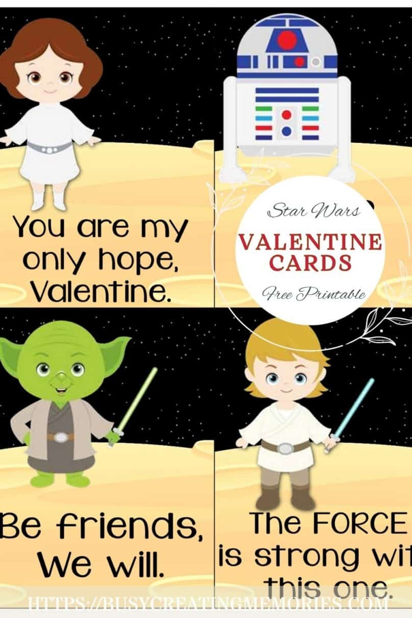 Free Star Wars Printable Valentine s Cards