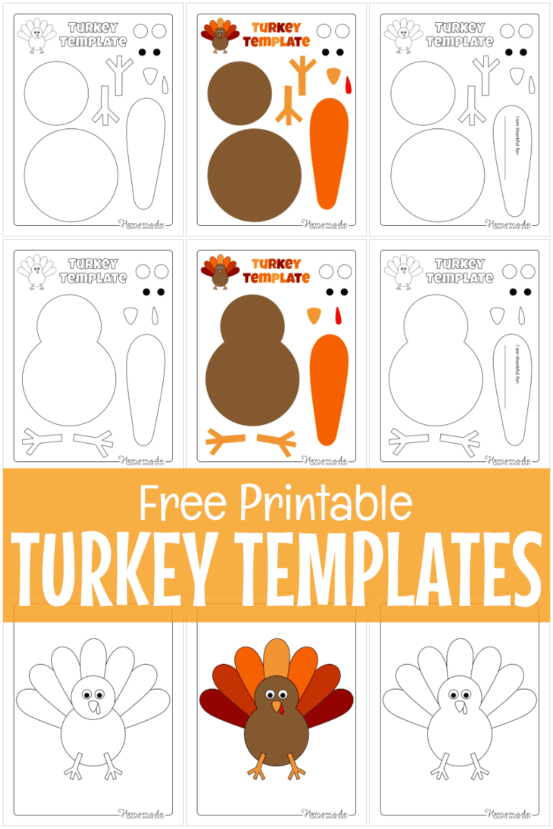 Free Printable Turkey Face