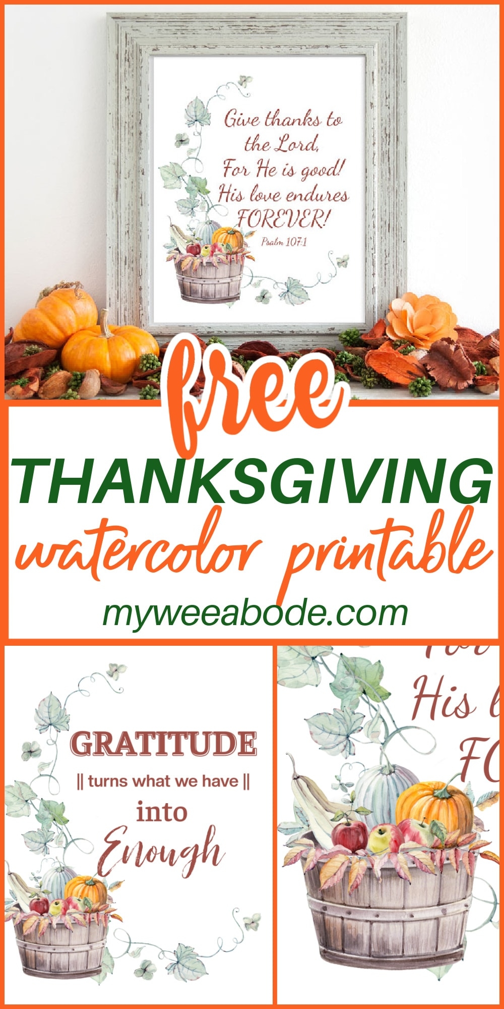 Free Thanksgiving Printable