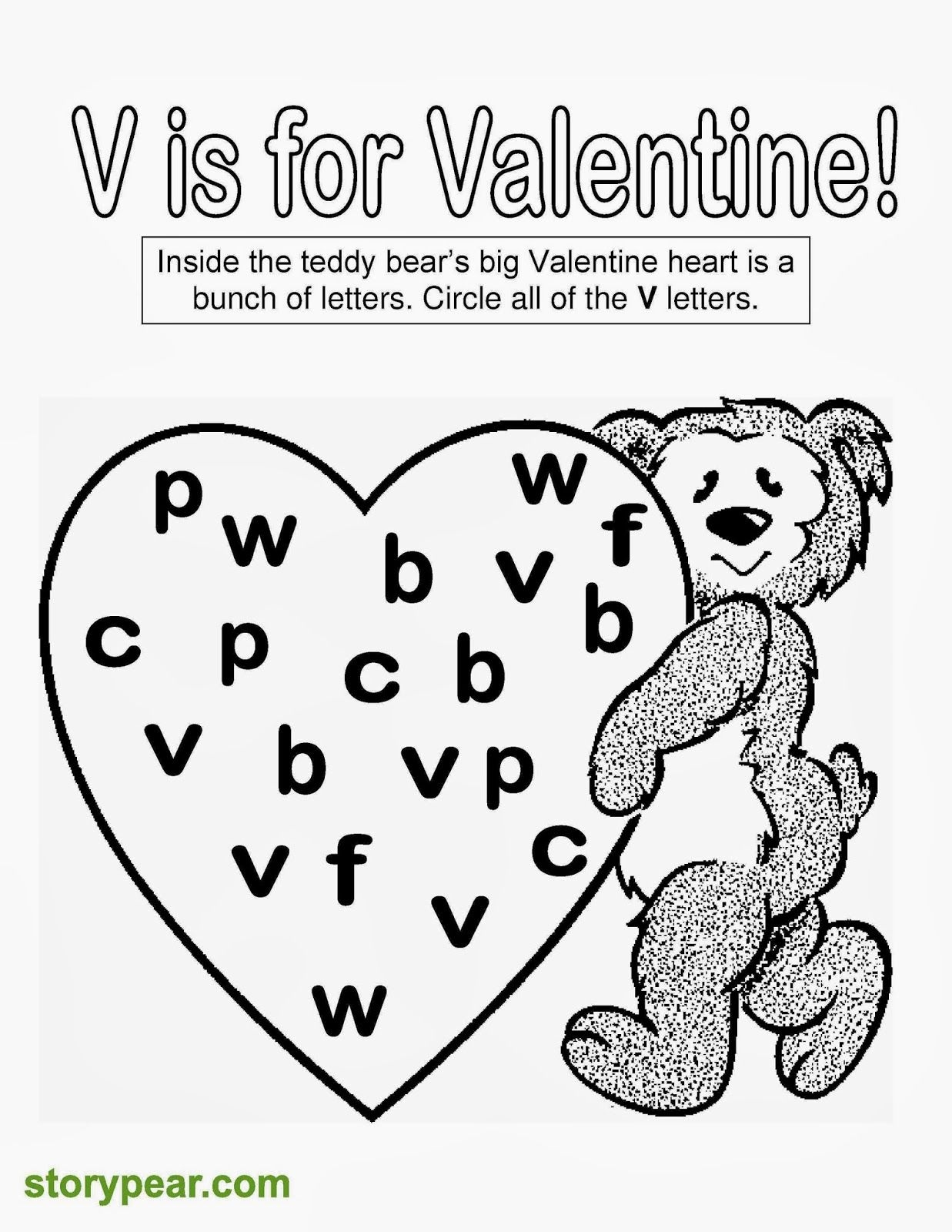 Free Kindergarten Valentines Printable Worksheets