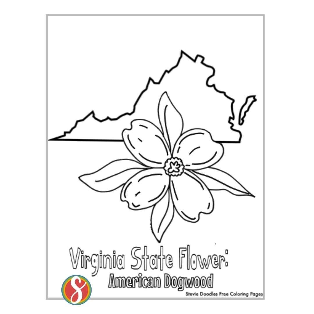 Free Virginia Coloring Pages Stevie Doodles
