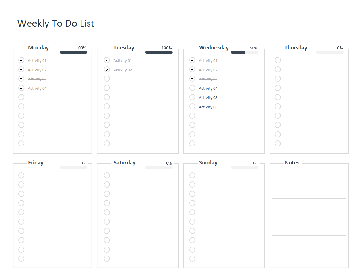 Free Weekly To Do List Template Excel Adnia Solutions Excel Templates