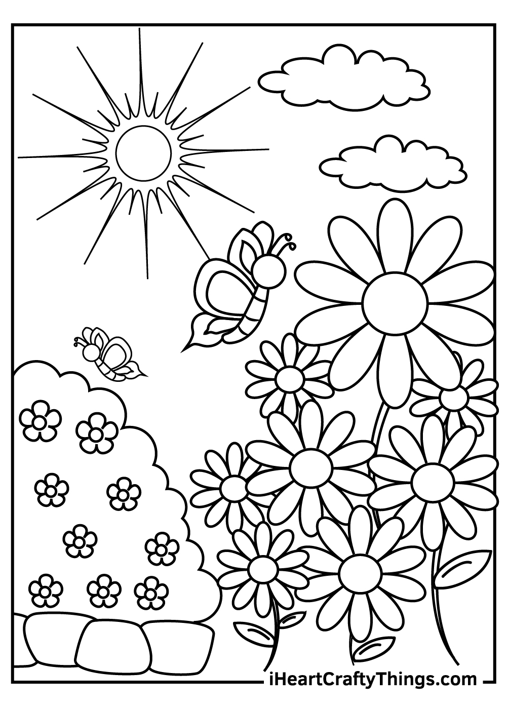 Free Printable Garden Coloring Pages