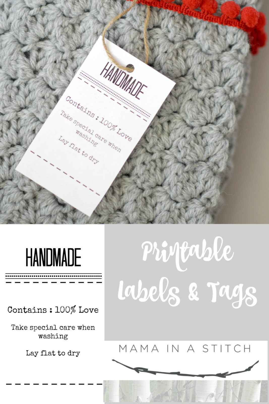 Gift Labels And Tags For Handmade Items Mama In A Stitch