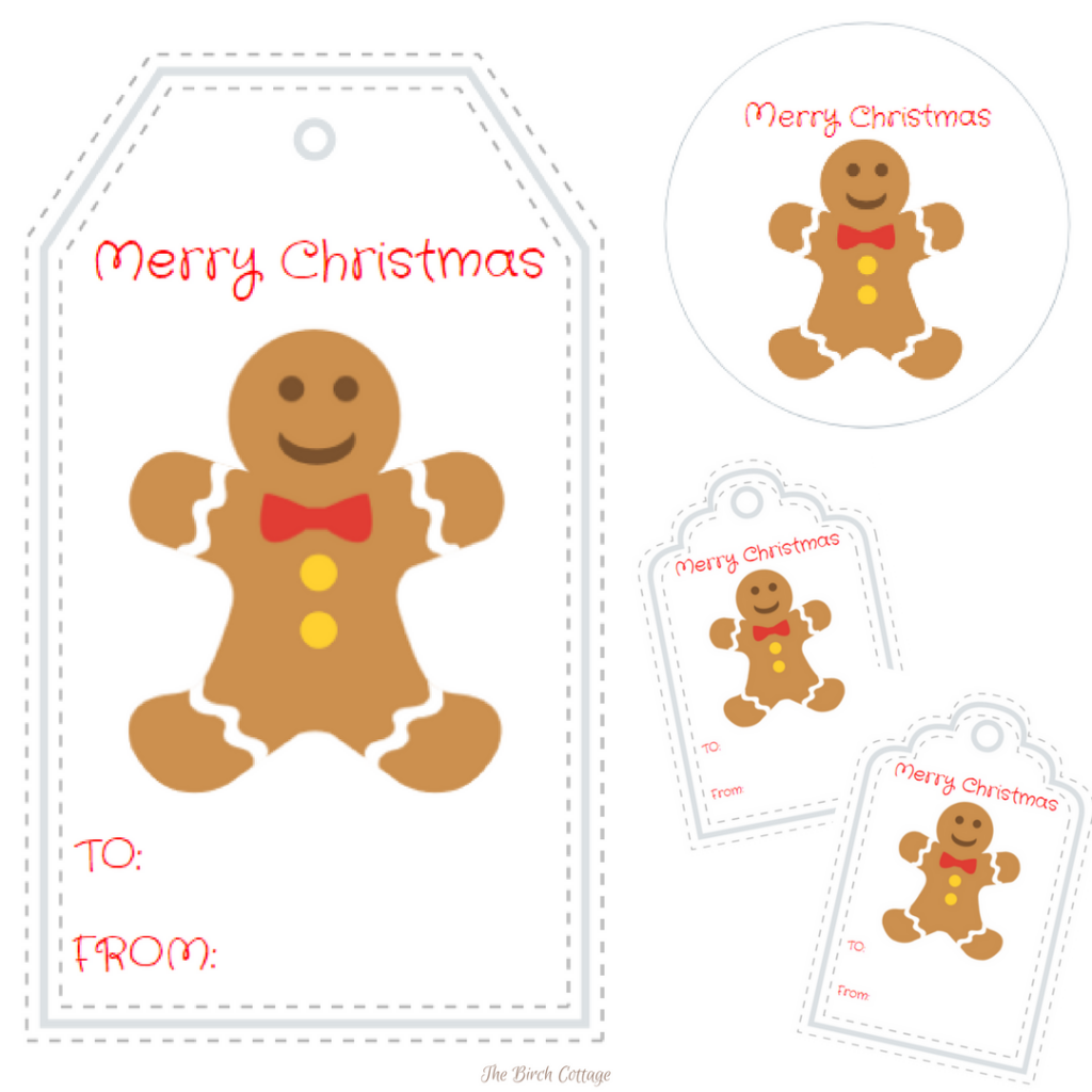 Gingerbread Man Christmas Gift Tags A Gift For Pauline The Birch Cottage