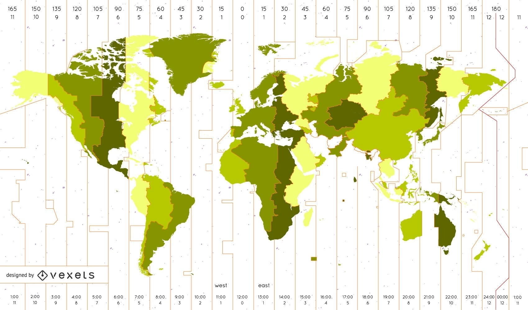Free Printable Time Zone Map