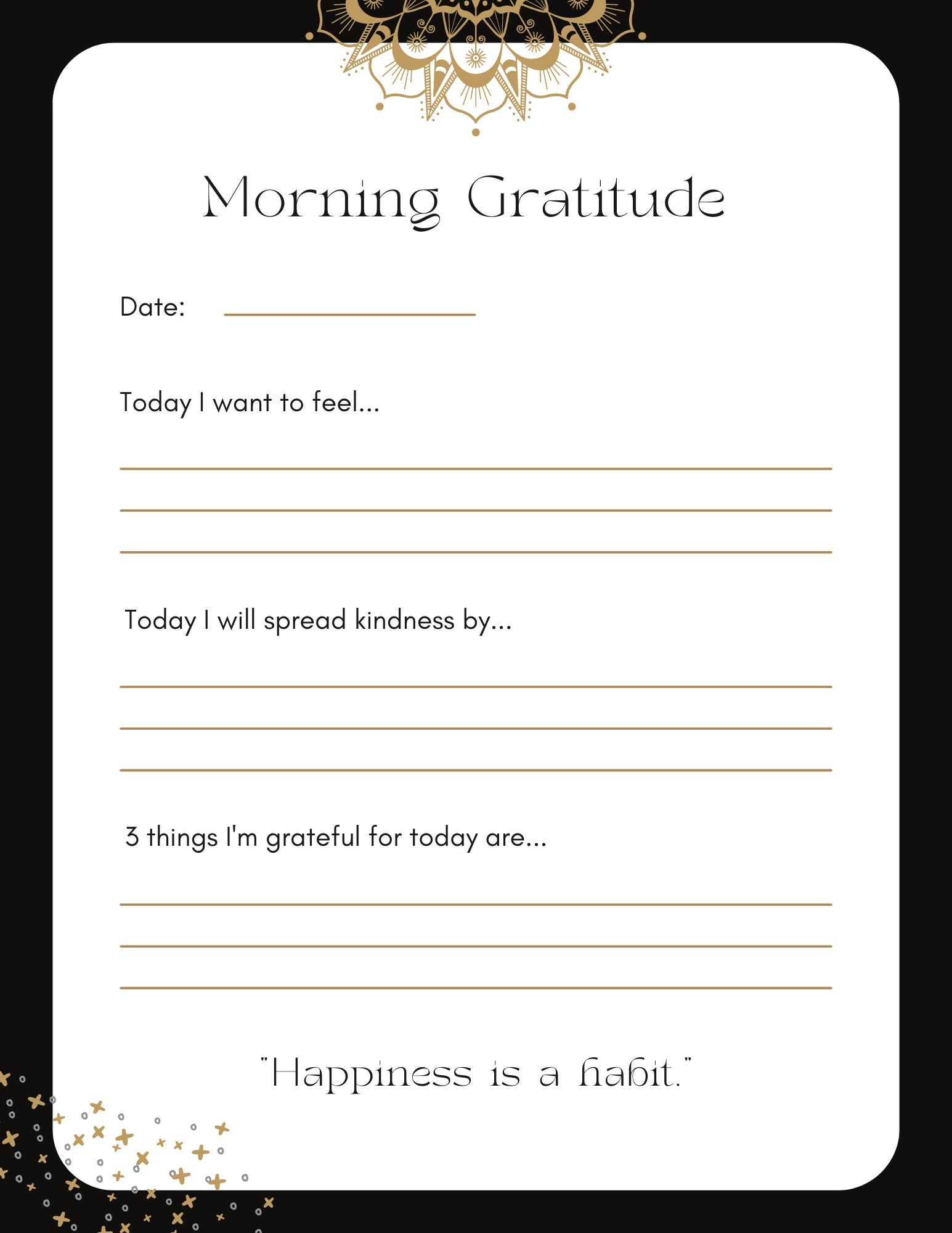 Gratitude Journal Pages PDF Download Morning And Evening Gratitude Journal Prompts Etsy
