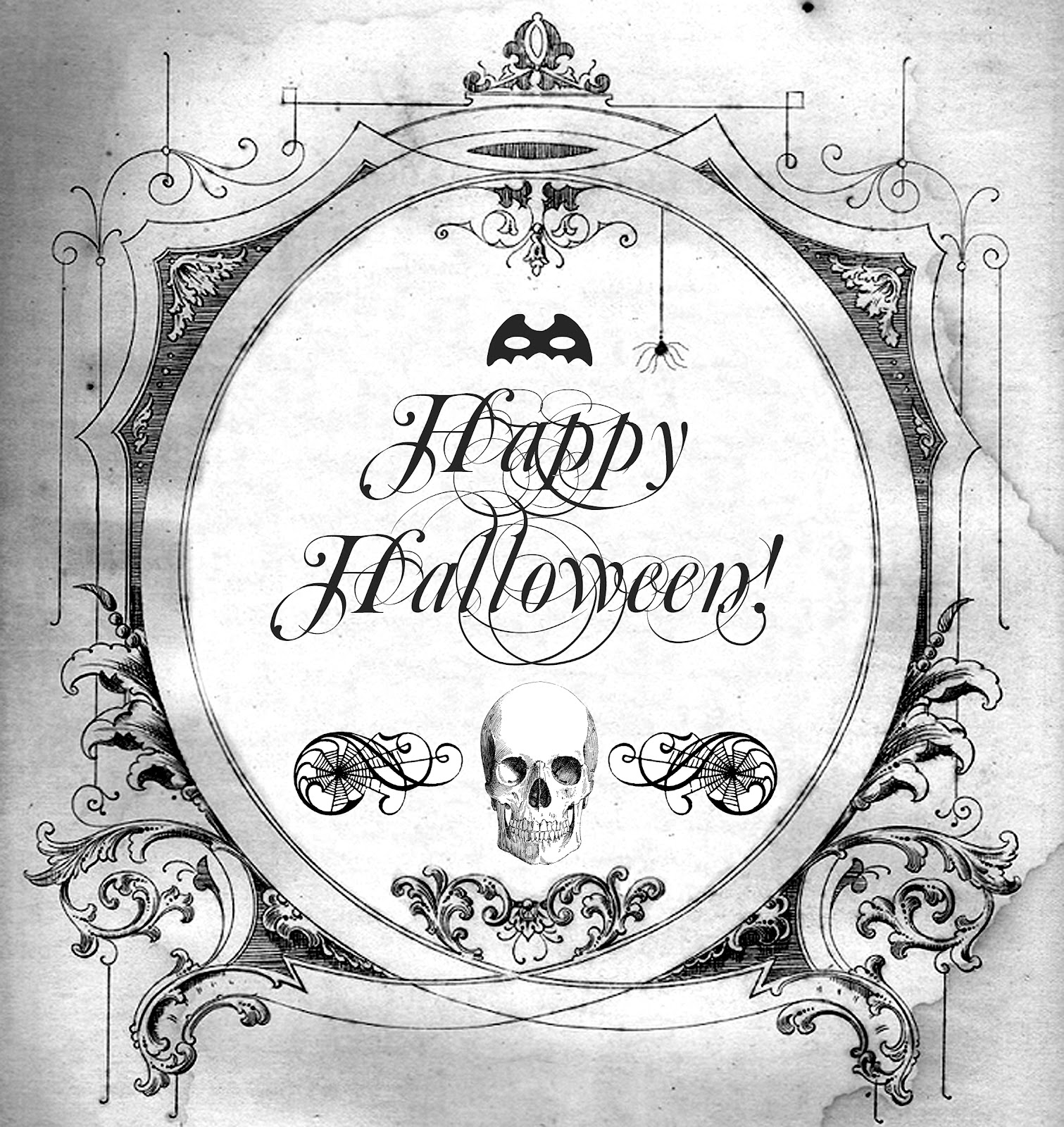 Halloween FREE PRINTABLE For Transfers Prints Tags Anything At All The Cottage Market