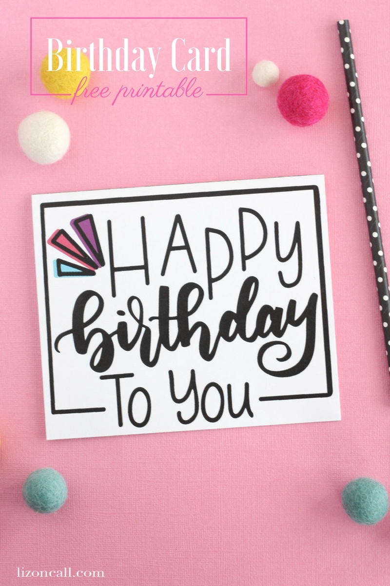 Free Printable Happy Birthday Card