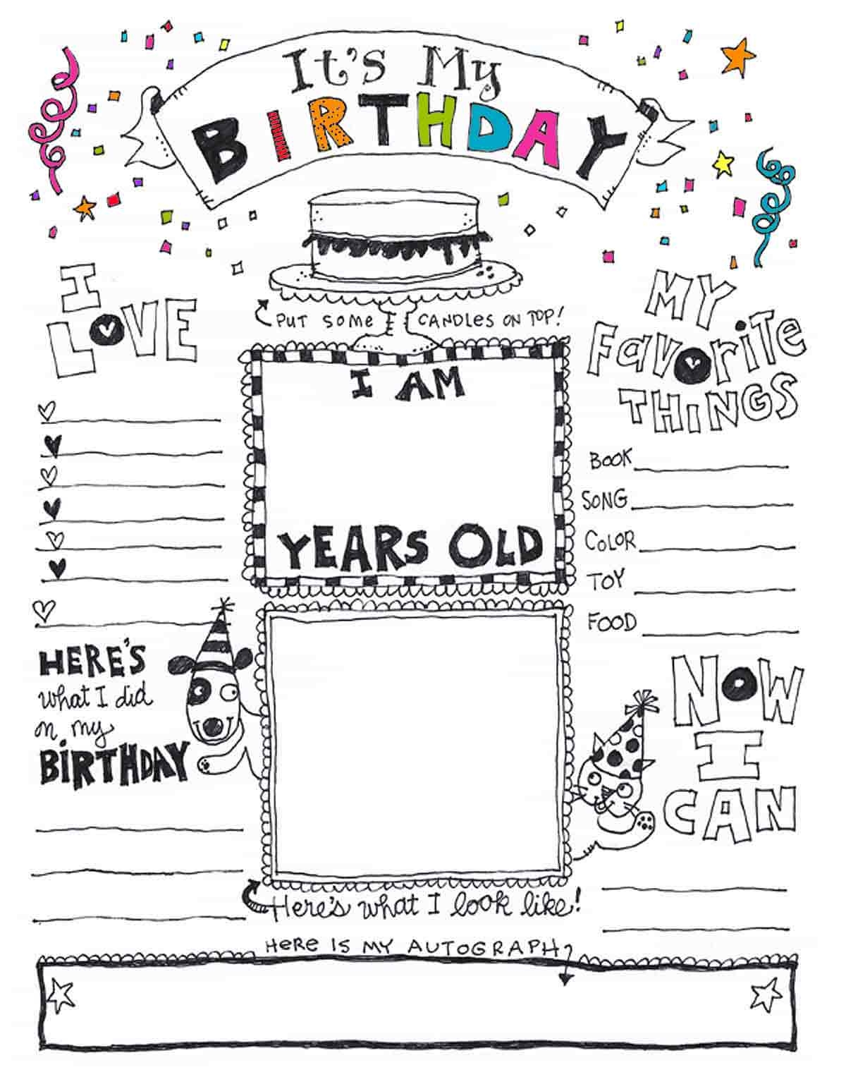 Happy Birthday Coloring Pages Skip To My Lou