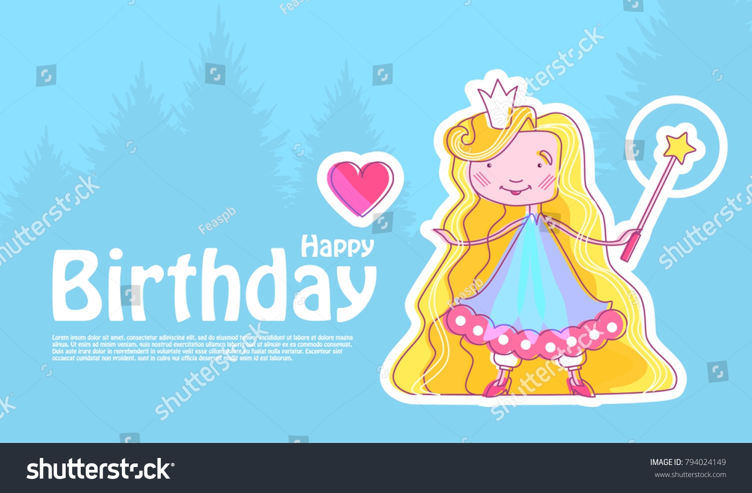 Princess Birthday Card Printable Free