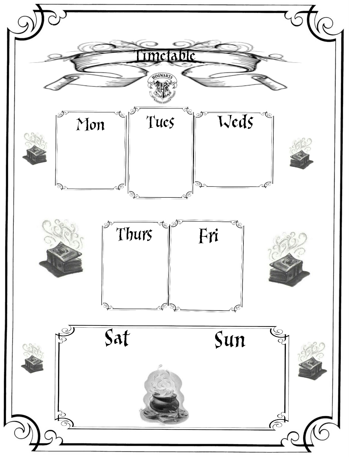 Harry Potter Planner Printables Free Lorraine A Life Less Ordinary