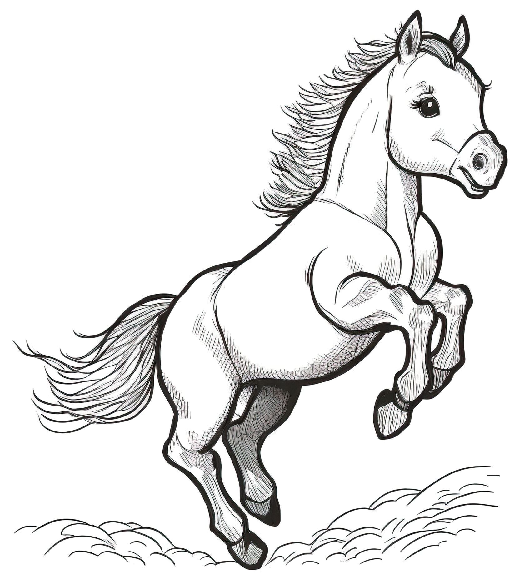 Horse Coloring Pages 40 Unique And Free Coloring Sheets