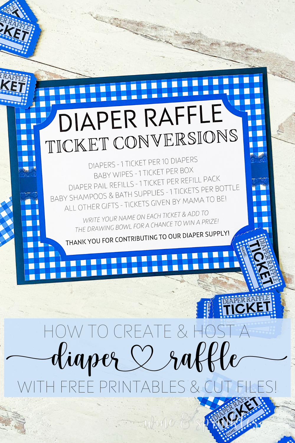 Free Printable Diaper Raffle Inserts
