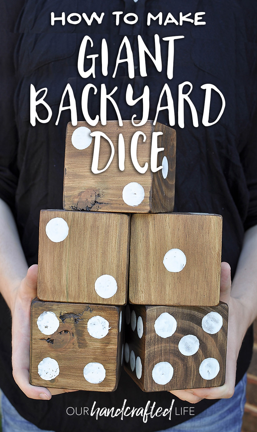How To Make Giant Yard Dice Free Printable Yardzee Our Handcrafted Life