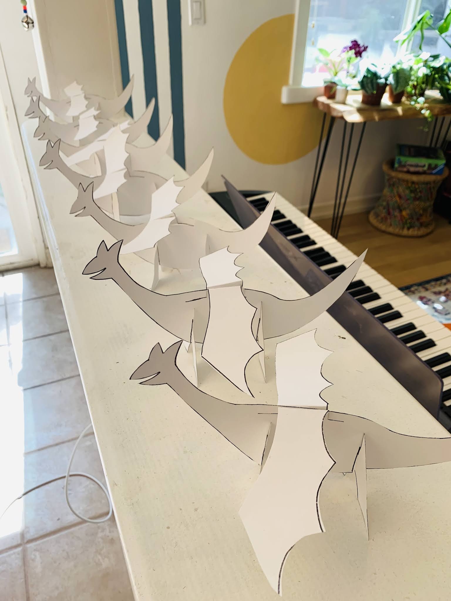 How To Make Paper Dragons Easy Free Printable Model Included Pink Stripey Socks