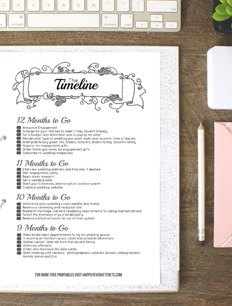 How To Put Together Your Perfect FREE Wedding Binder 42 Free Wedding Printables Happily Ever After Etc 