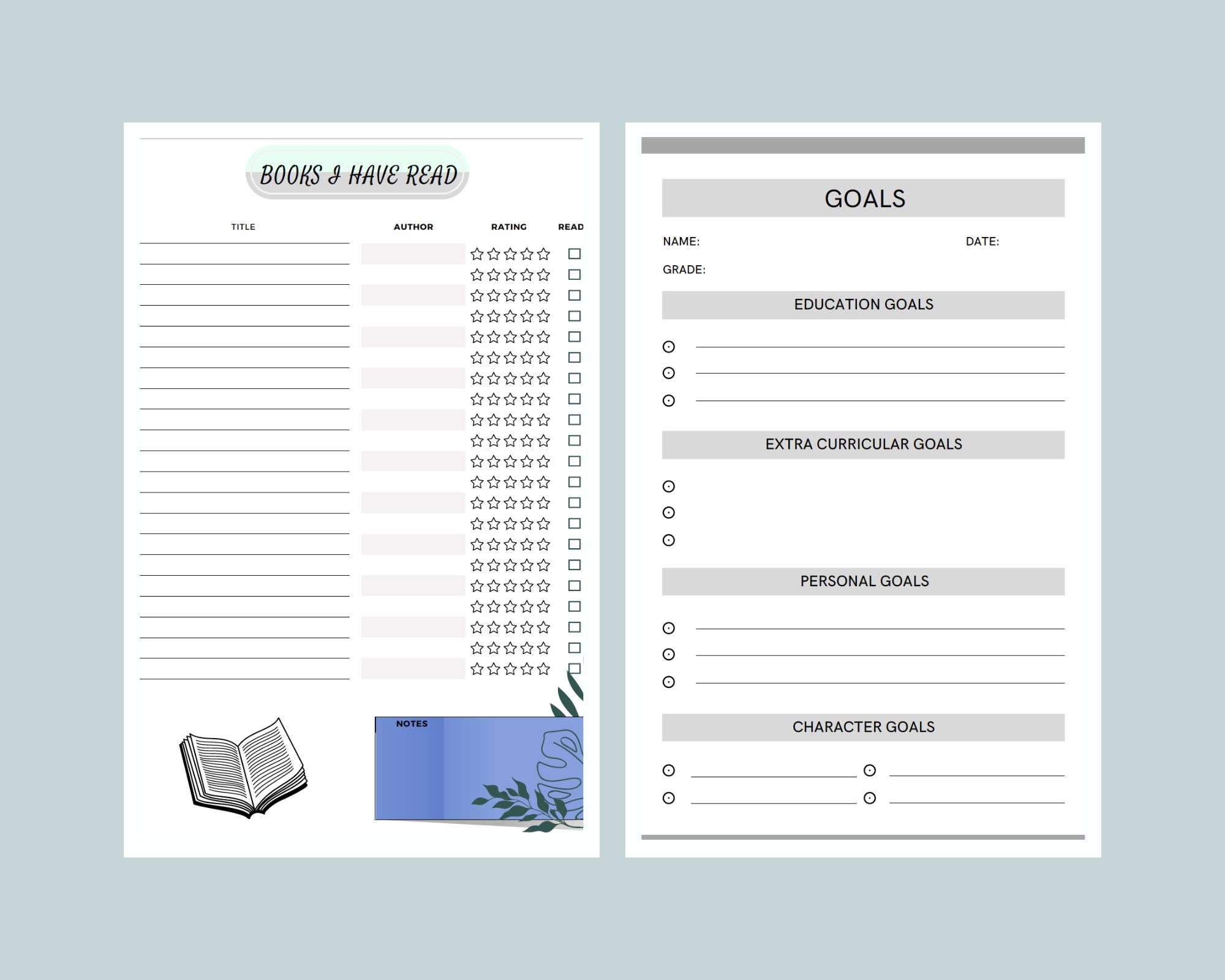 Free Homeschool Portfolio Printables