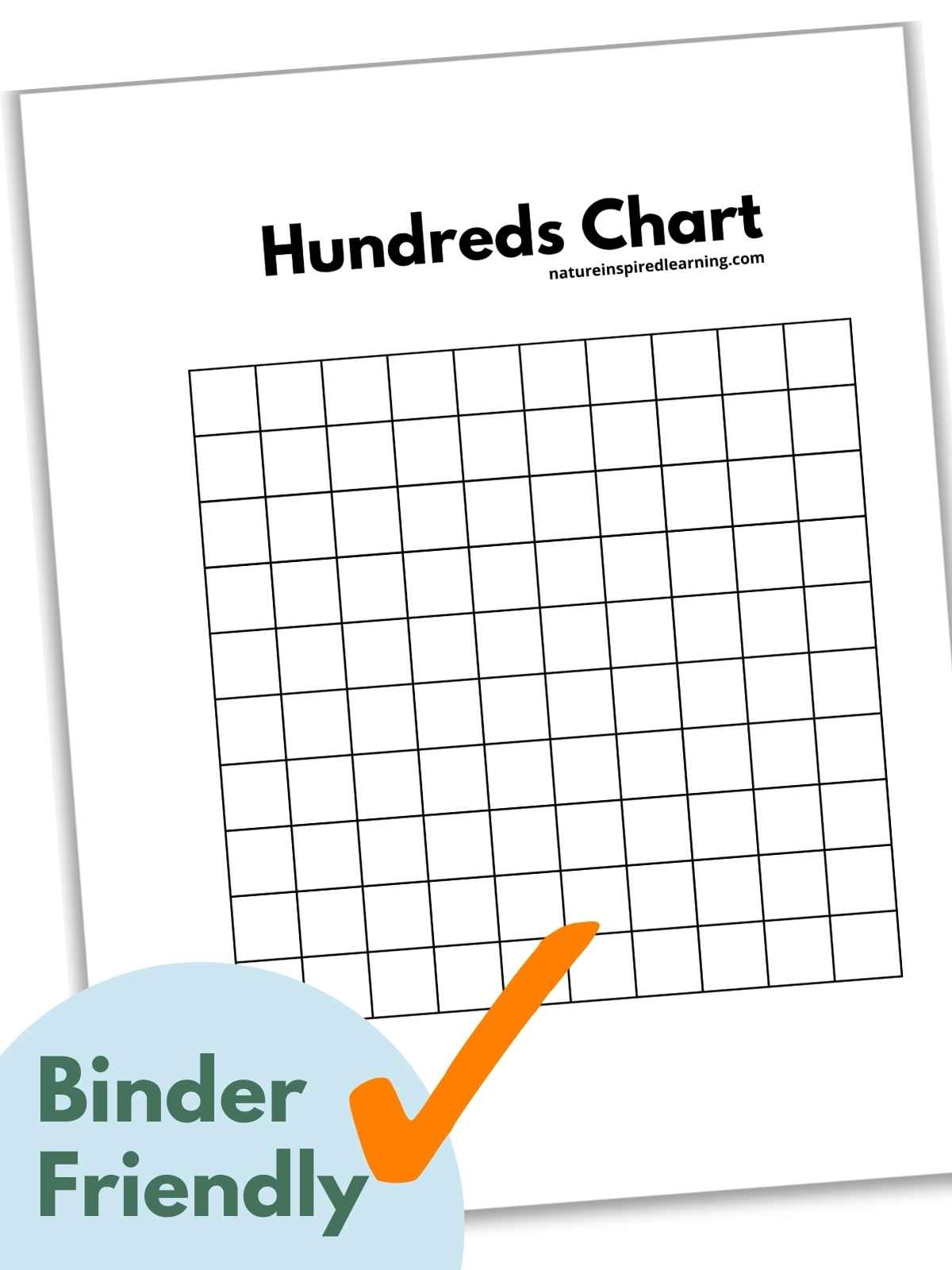 Free Printable 100 Chart