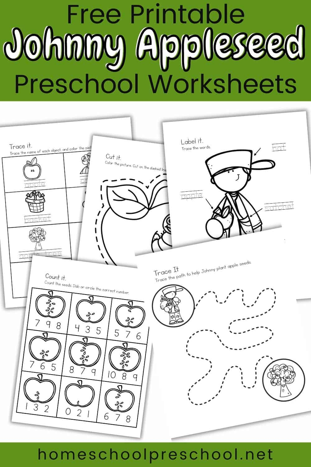 Integrate Essential Skills With Johnny Appleseed Story Printable