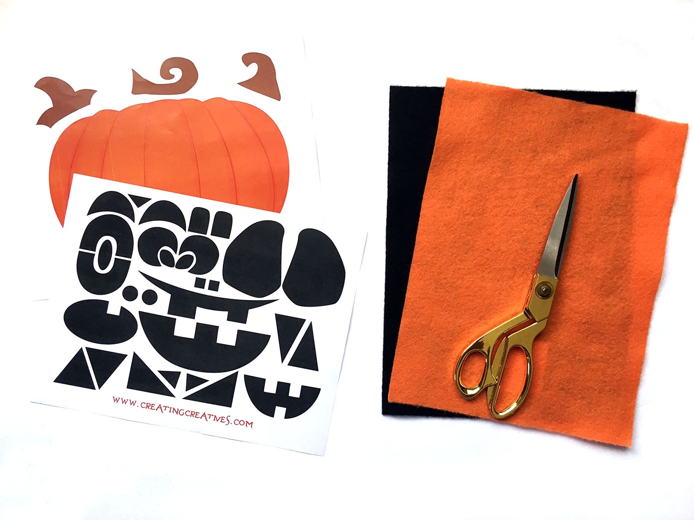 Jack O Lantern Face Board With Free Printable Creating Creatives