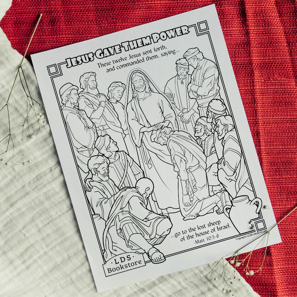 Jesus Calls The Twelve To Preach Bless Coloring Page Printable