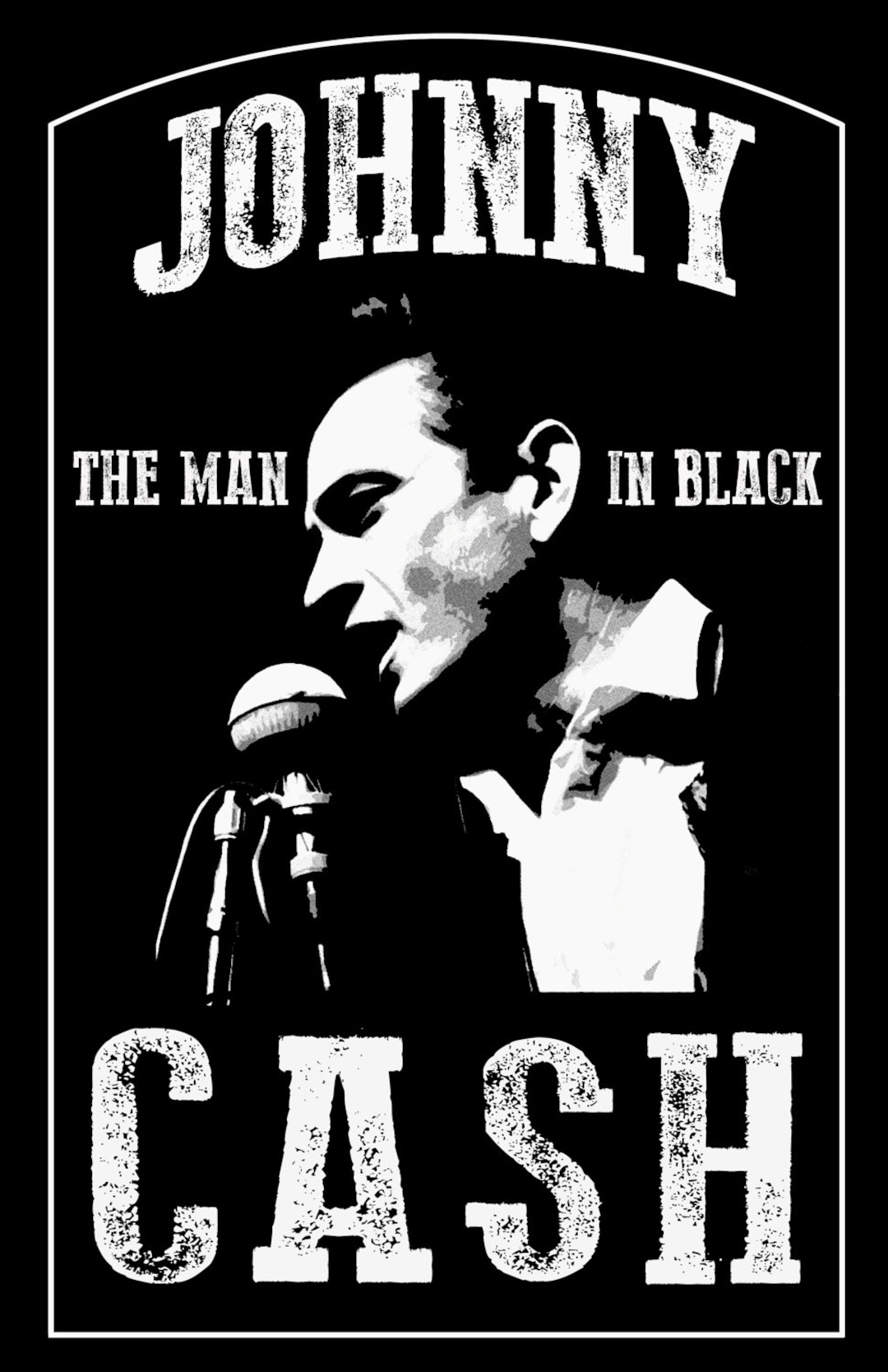Johnny Cash Man In Black Poster Print Etsy
