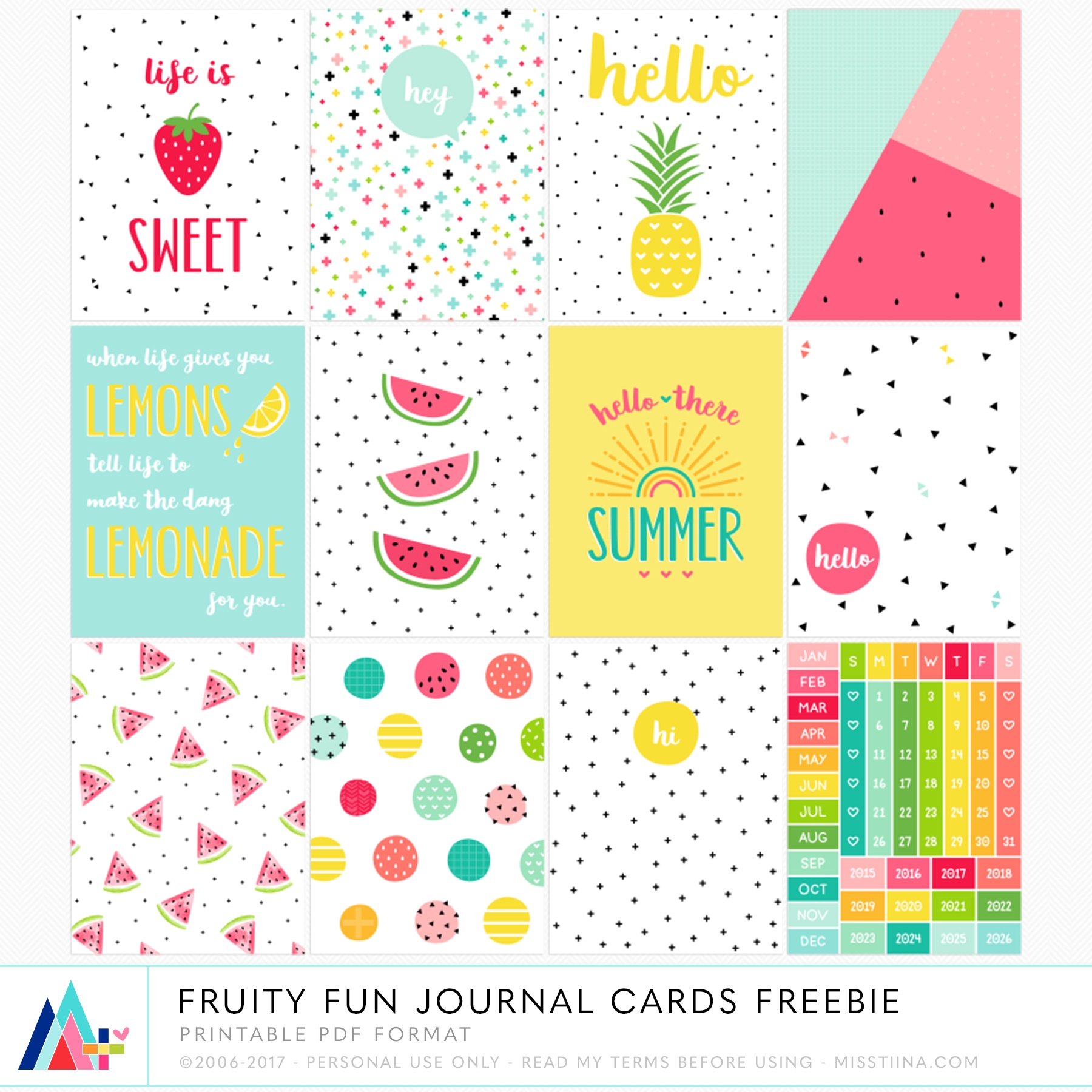 JOURNAL CARDS Miss Tiina