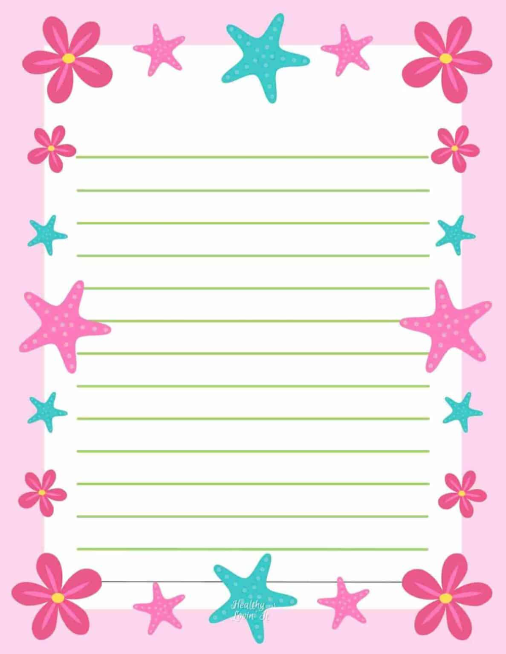 Kids Printable Stationery Lots Of Free Letter Writing Papers 